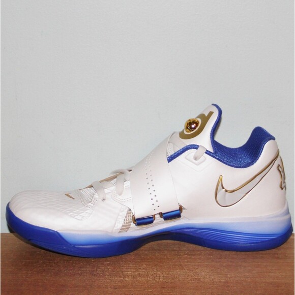 Nike Zoom KD 4 \'The Real MVP\' Basketball Shoes Mens 9.5 Summit White Royal main image 6